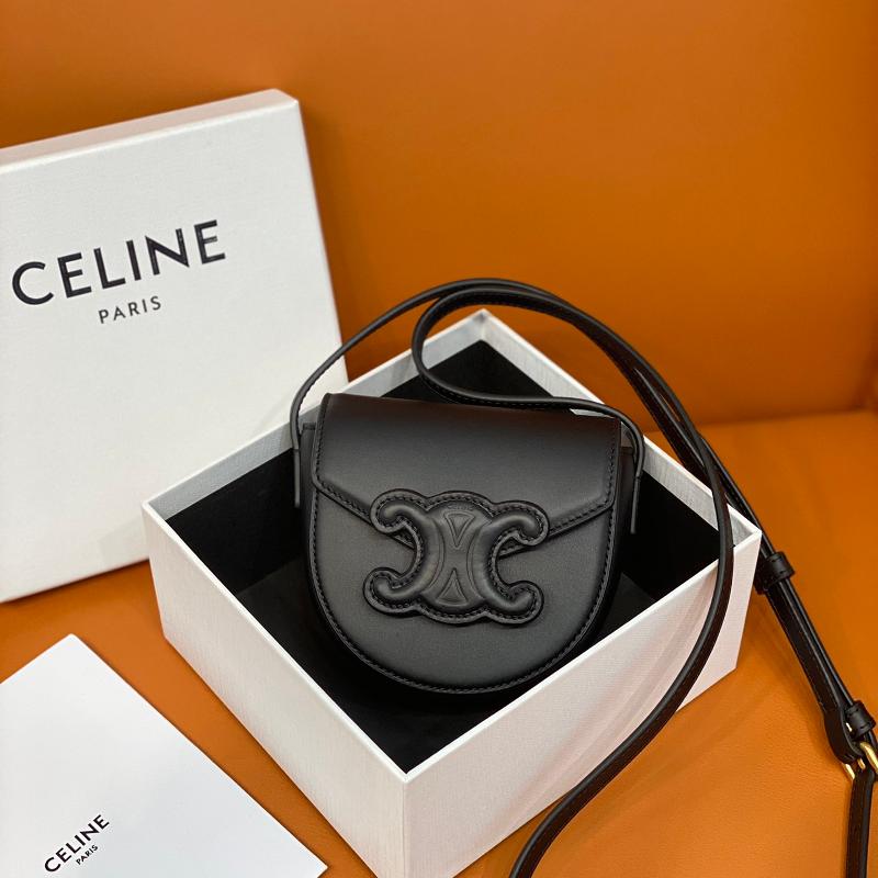 Celine Shoulder Handbag 10J303 black